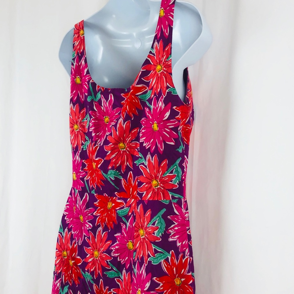 Spenser Jeremy floral Cotton sleeveless dress 4 - Picture 5 of 11